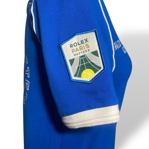 Sergio Tacchini Tennis Polo Shirt Women XXS Blue Short Sleeve 2020 Paris Masters - Picture 5 of 12